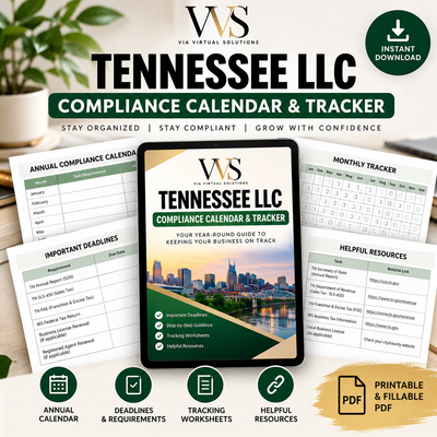 Tennessee LLC Compliance Calendar